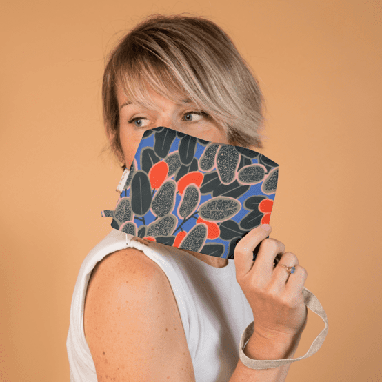 Coton clutch bag kumquat party