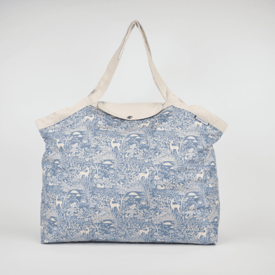 Tote bag with a zip toile de biche