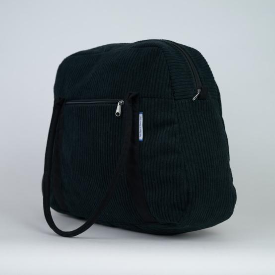 Bowling bag  black large corduroy