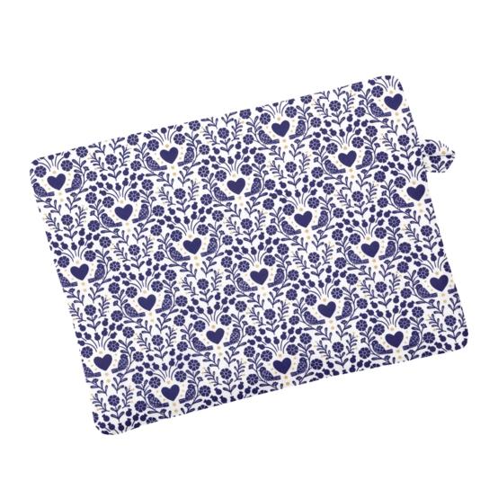 Foldable tote bag scandinavia bleu