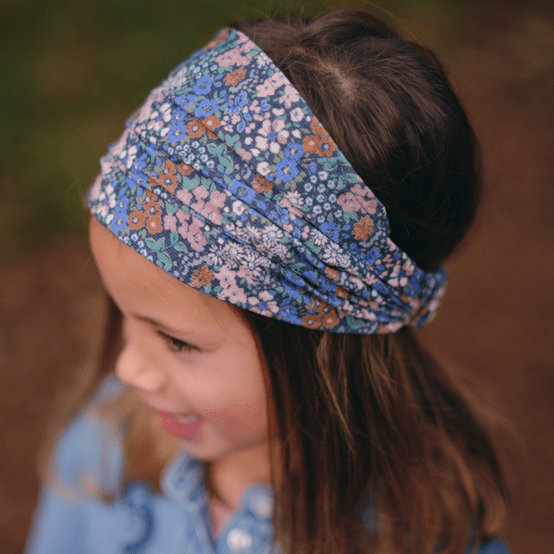 Headscarf headband- child size monet lilas