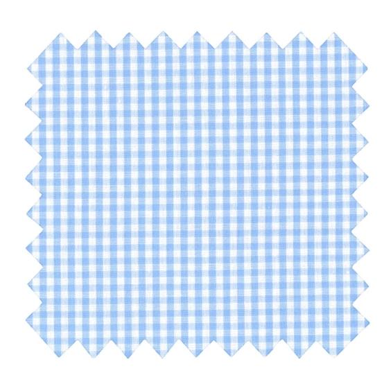 1 m fabric coupon sky blue gingham
