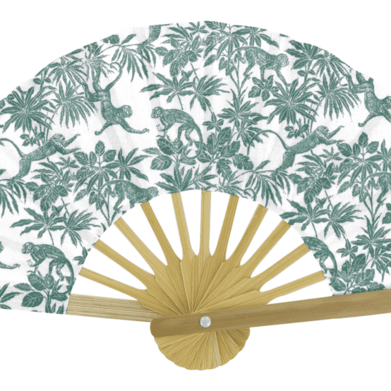 Hand-held fan jungle vintage