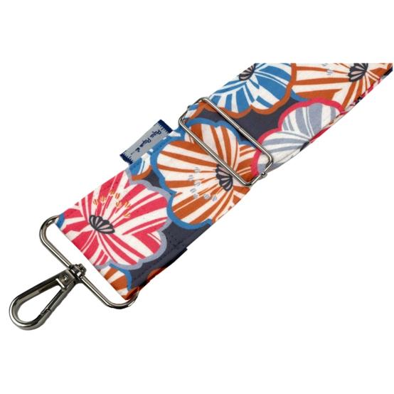 Wide shoulder strap anémones rayées