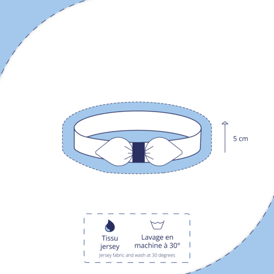 Jersey knit baby headband almond green with golden dots gauze