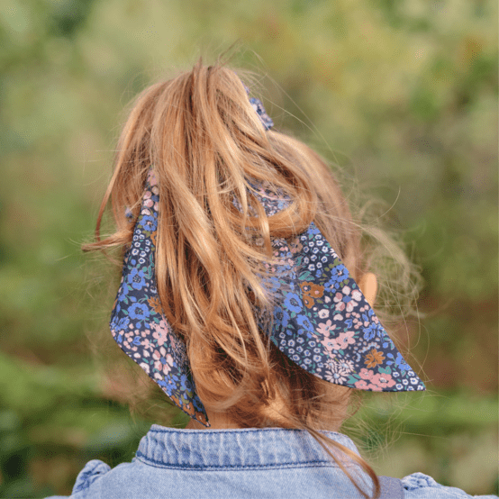 Short tail scrunchie monet lilas