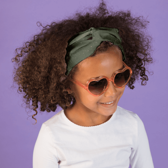 crossed headband gaze pois or kaki