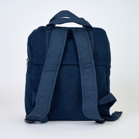 Foldable rucksack Gaby large navy orduroy 