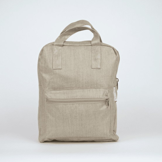 Gaby small backpack golden linen