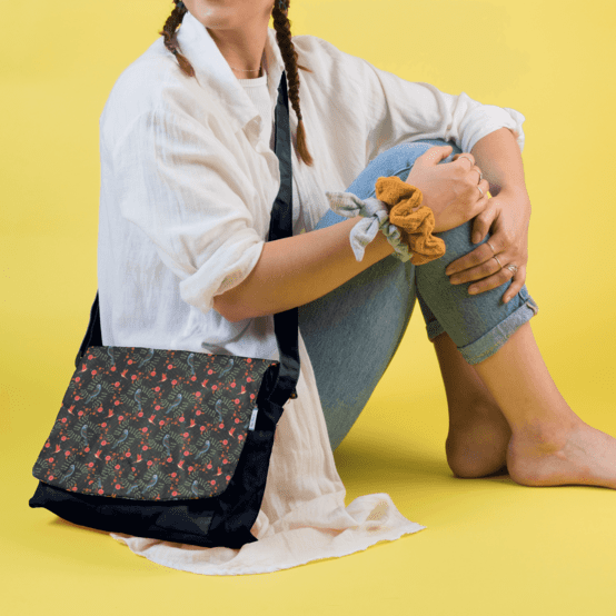 Square flap of saddle bag  birdy