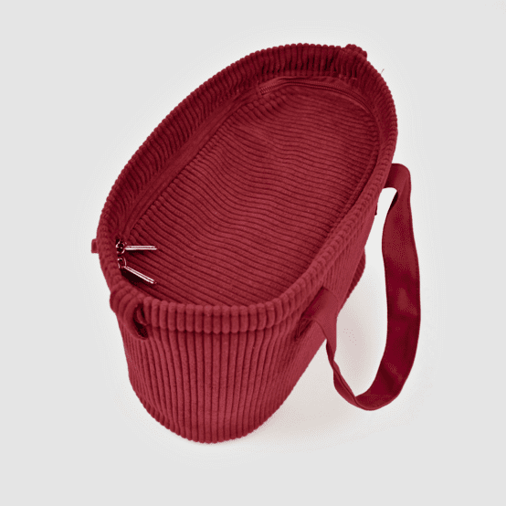 Cooler bag burgundy large corduroy