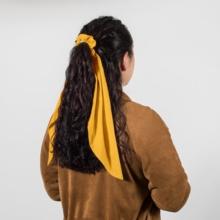 Long tail scrunchie ochre