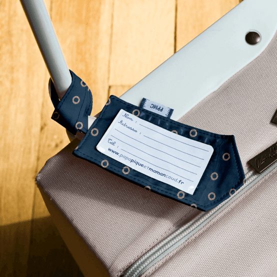 Luggage Tag bulle bronze marine