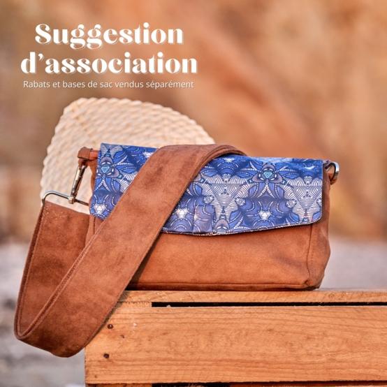 Base of shoulder bag suédine fauve