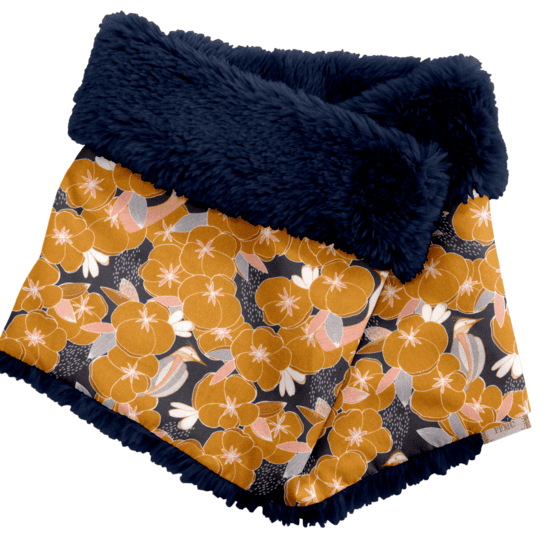 Children fur scarf snood coton d'or