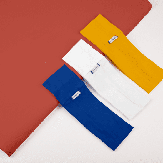 Stretch jersey headband  navy blue