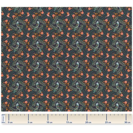 Cotton veil fabric birdy