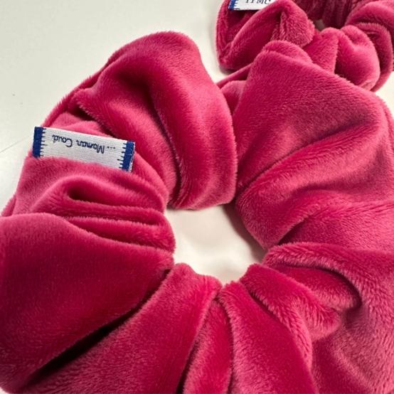 Scrunchie fuchsia velvet