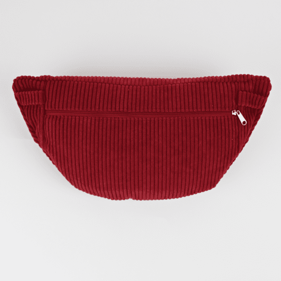 Banana bag burgundy large corduroy