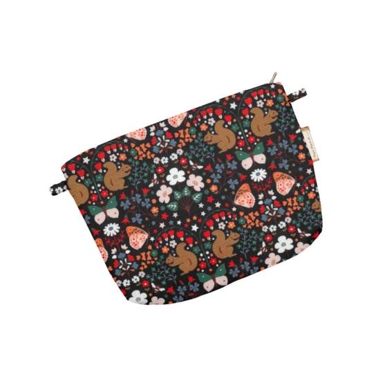 Tiny coton clutch bag casse noisette