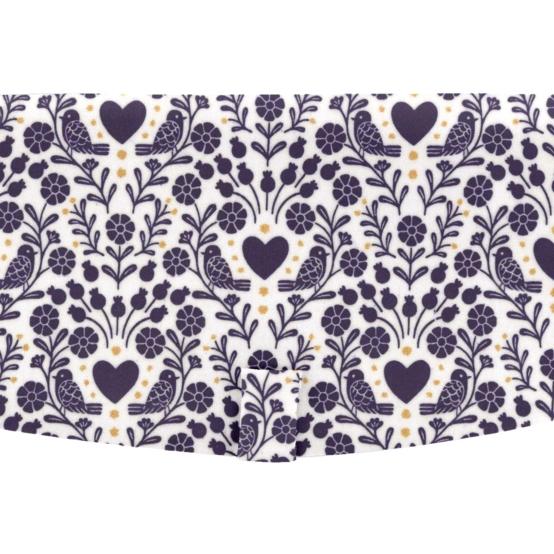 Flap of shoulder bag scandinavia bleu