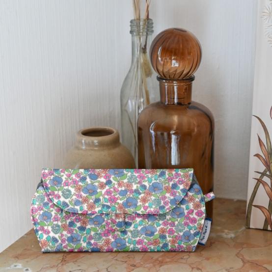 Glasses case pastel fleuri