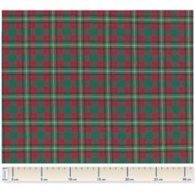 Cotton fabric ex2316 golden green tartan