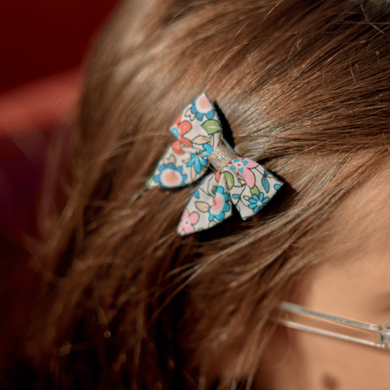 Mini bow tie clip mille et une fleurs