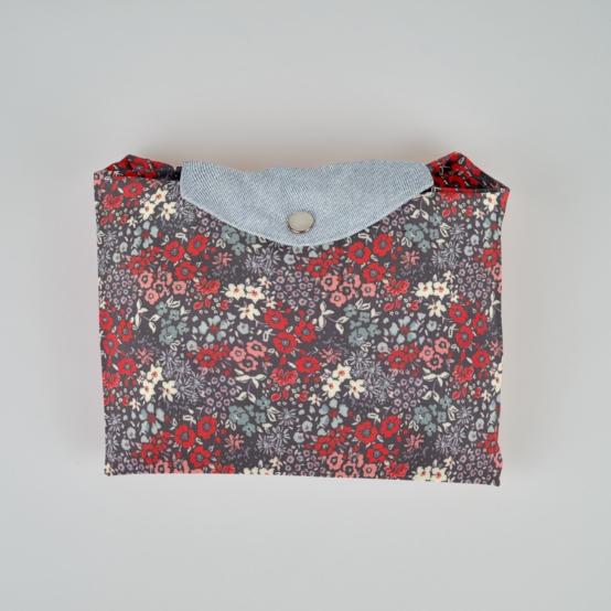 Tote bag with a zip jardin d'aurore