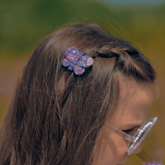 Butterfly hair clip lavandula