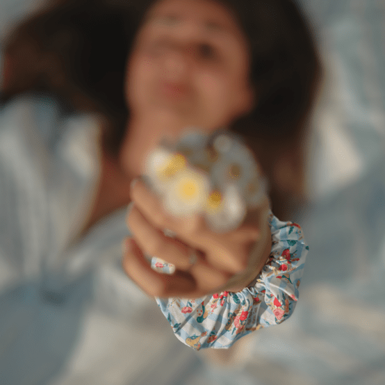 Scrunchie horizons fleuris