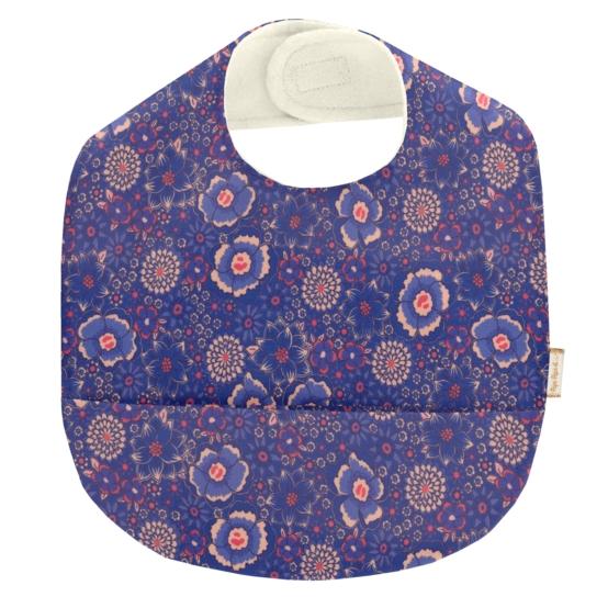 Coated fabric bib lavandula