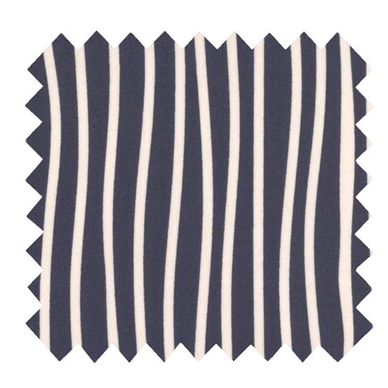 1 m fabric coupon striped  ivory navy