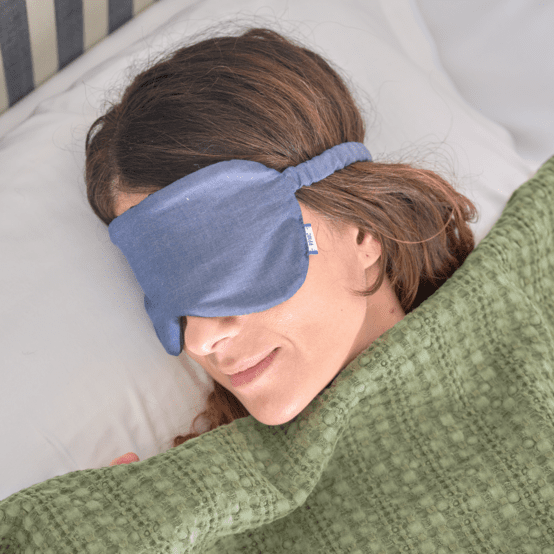 Night mask light denim