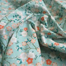Cotton fabric ex2401 cherry blossom mint