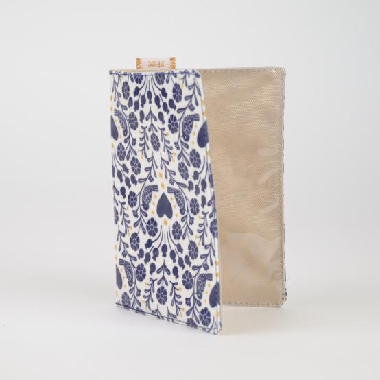 Passport cover scandinavia bleu