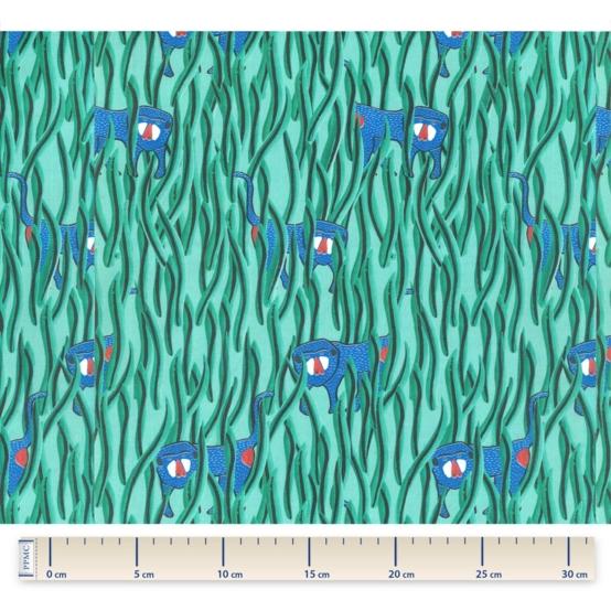 Cotton fabric cache-cache babouin