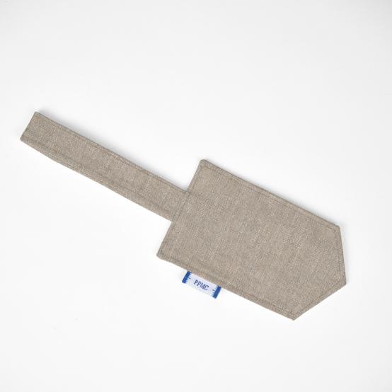 Luggage Tag silver linen