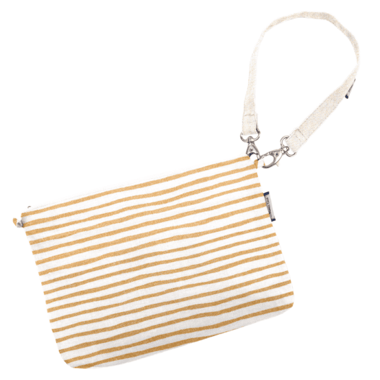 Removable strip beige pailleté