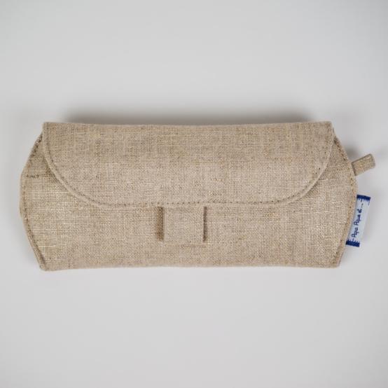 Glasses case golden linen