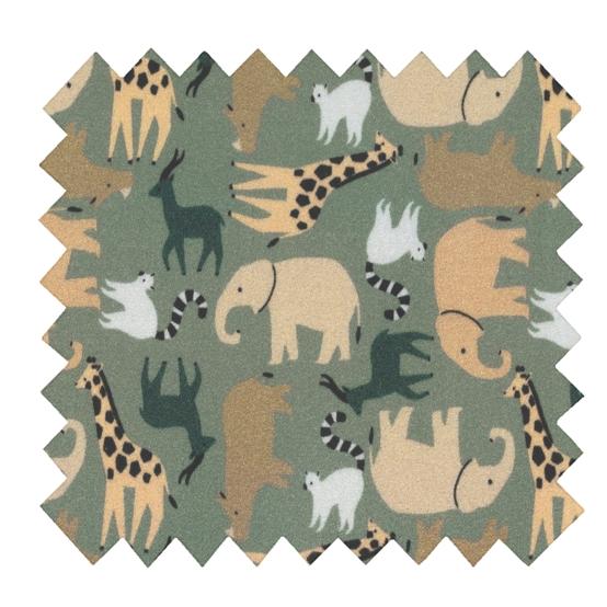 Coated fabric safari kaki