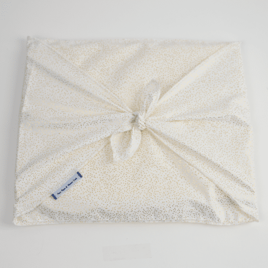 Fupochiki XL (29  x 34 cm) white sequined