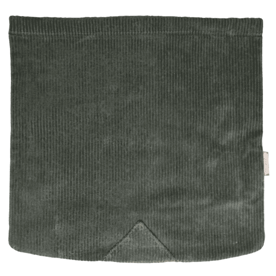 Square flap of saddle bag  khaki corduroy