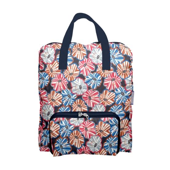 Foldable rucksack Gaby anémones rayées