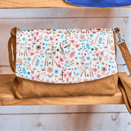 Flap of shoulder bag douceur des bois