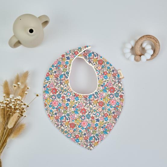 bandana bib mille et une fleurs