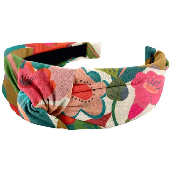 Large Crossed Headband fleurs des iles