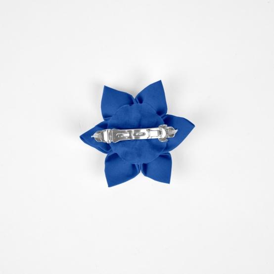 Star flower 4 hairslide navy blue