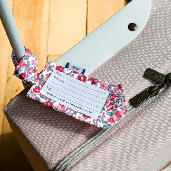 Luggage Tag rose grenadine
