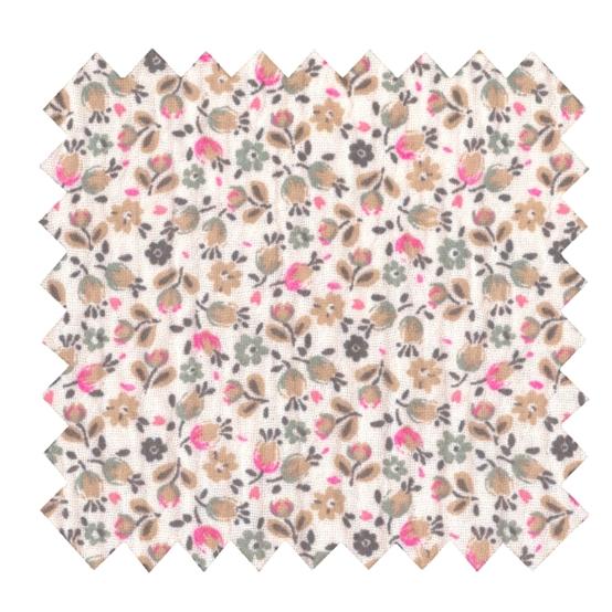 Cotton Fabric ex2628 non pink floral gauze